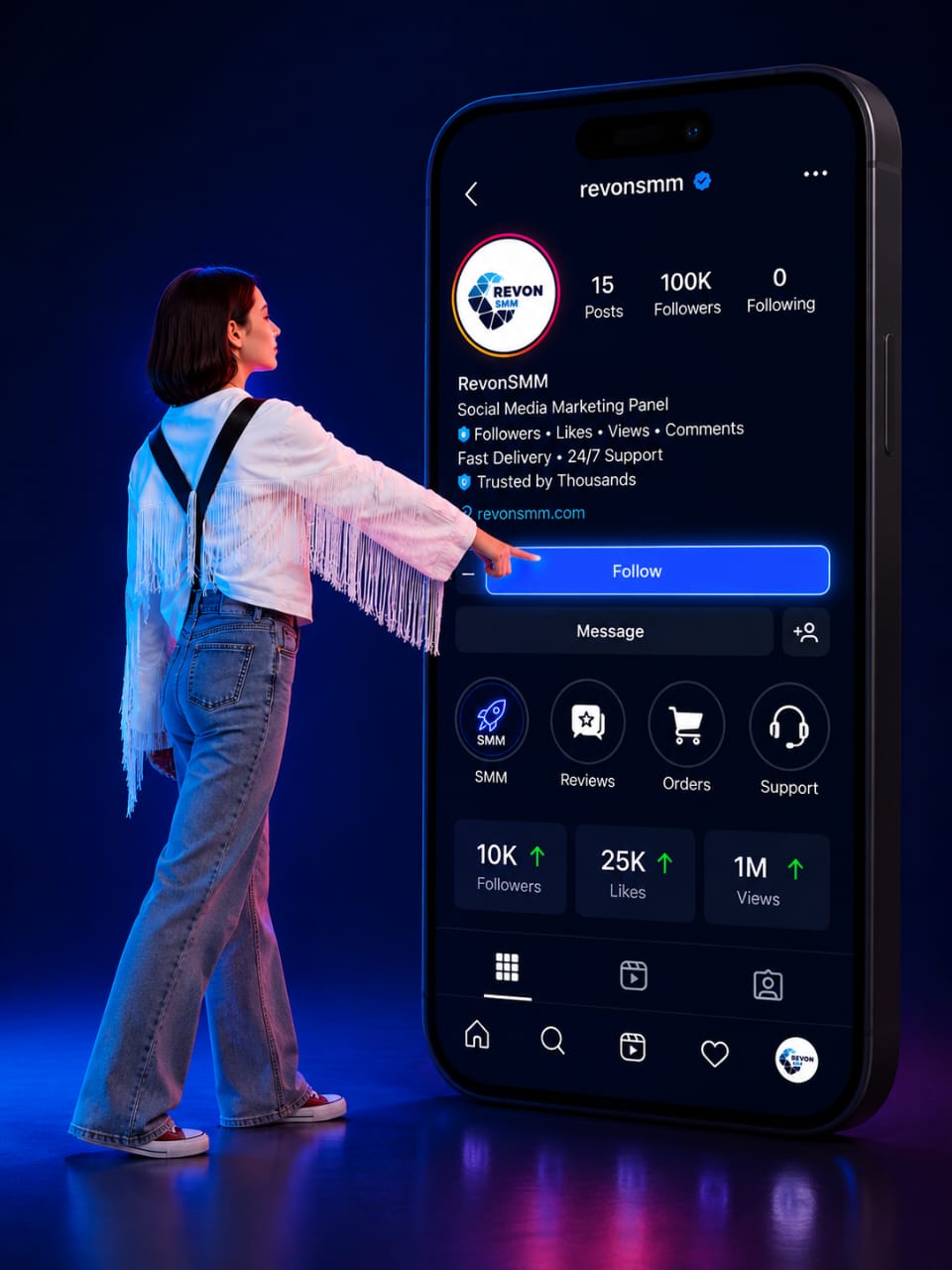 RevonSMM Mobile Preview