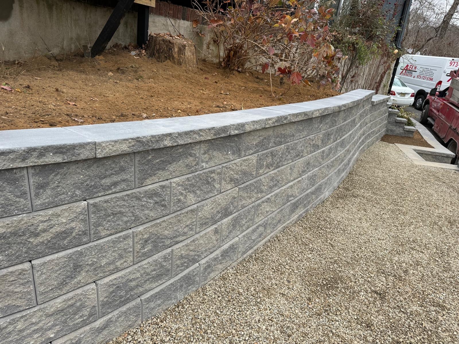 Stone Retaining Wall