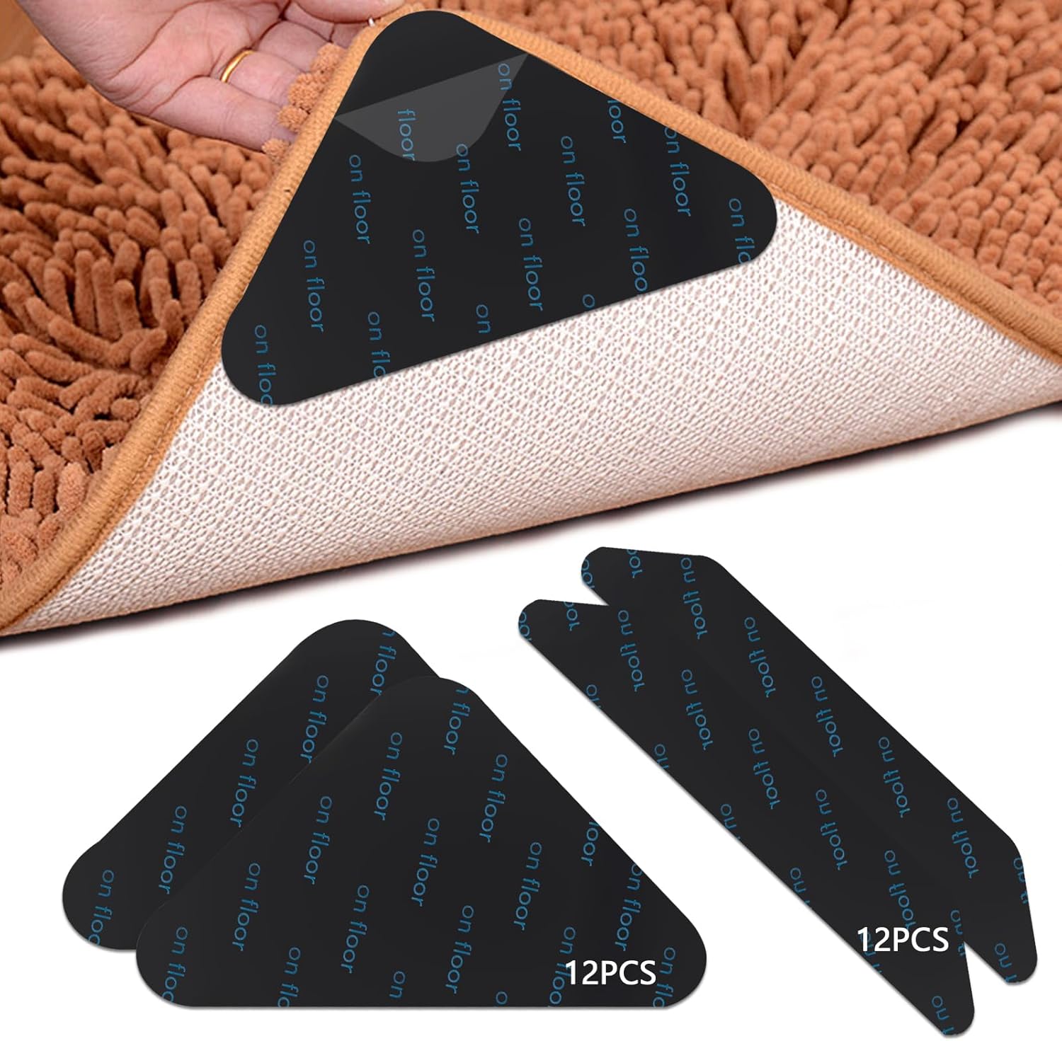 24 Piece Non-Slip Rug Gripper Tape Set