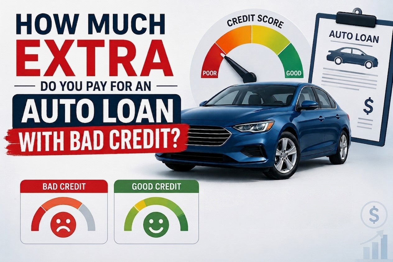 How Much Extra Do You Pay for an Auto Loan with Bad Credit?