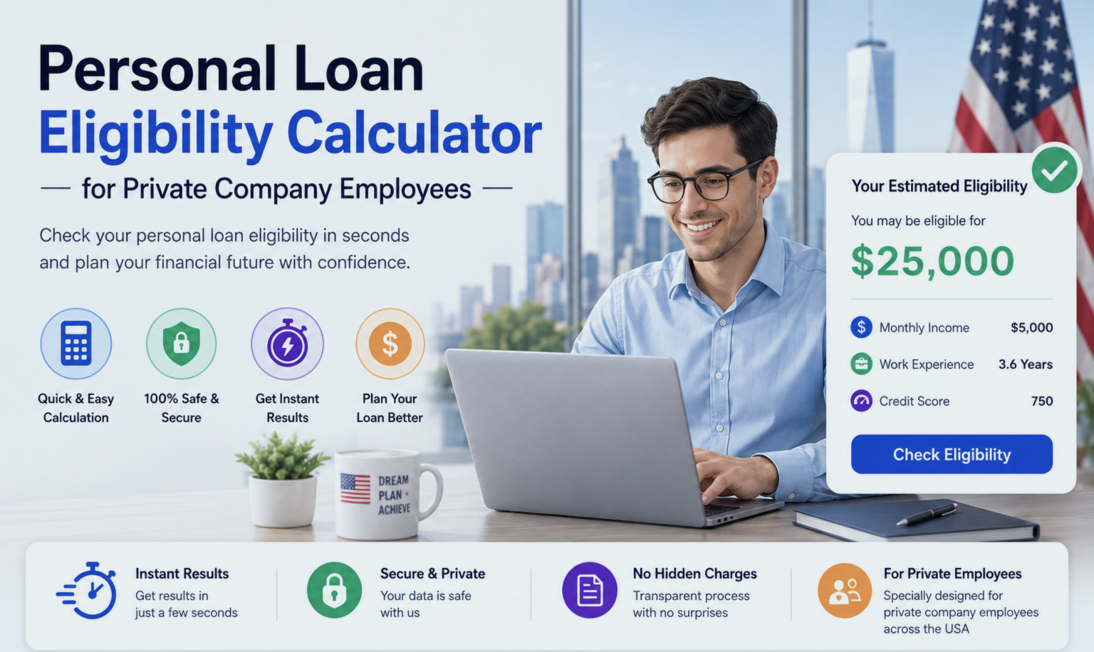 Personal Loan Eligibility Calculator for Private Company Employees
