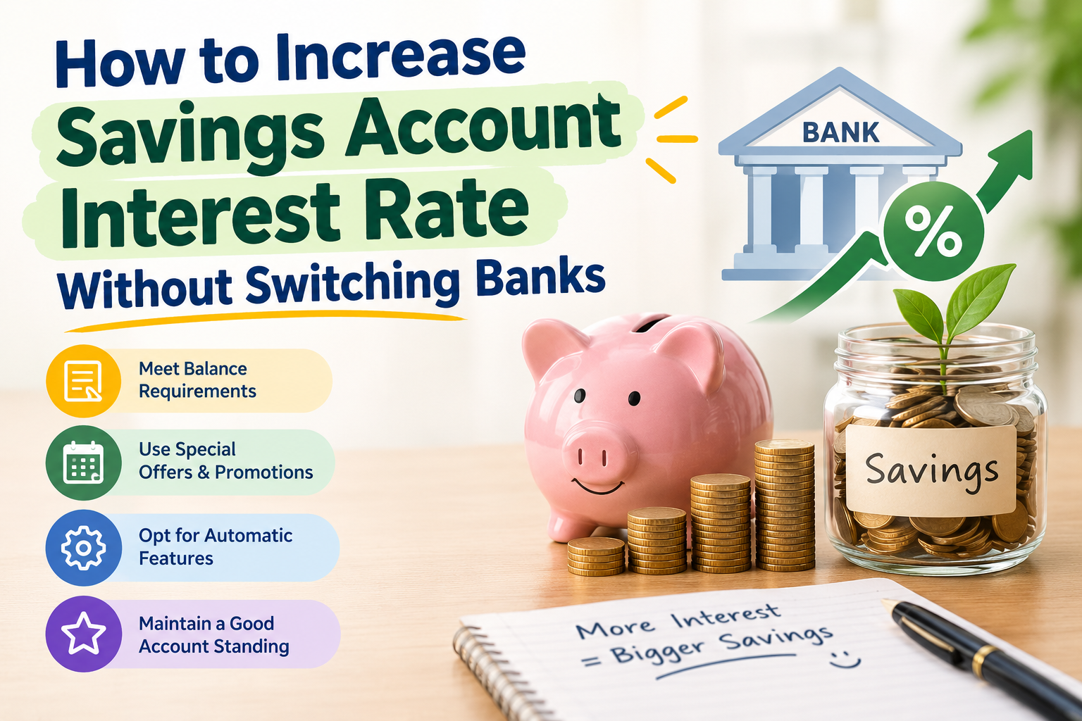 How to Increase Savings Account Interest Rate Without Switching Banks