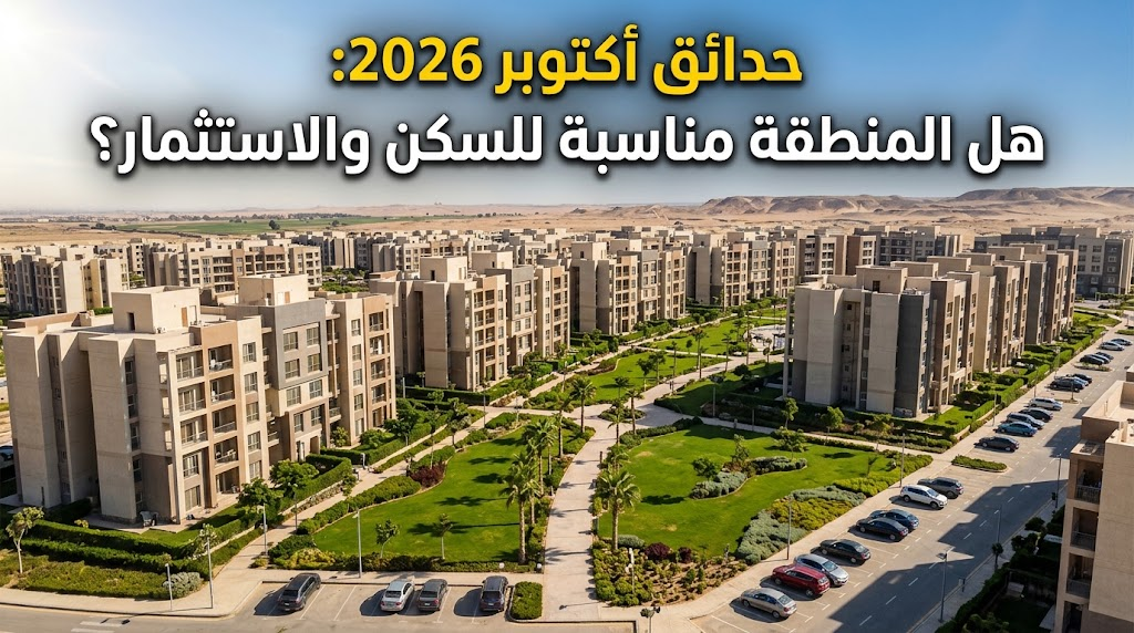 حدائق أكتوبر 2026: هل المنطقة مناسبة للسكن والاستثمار؟